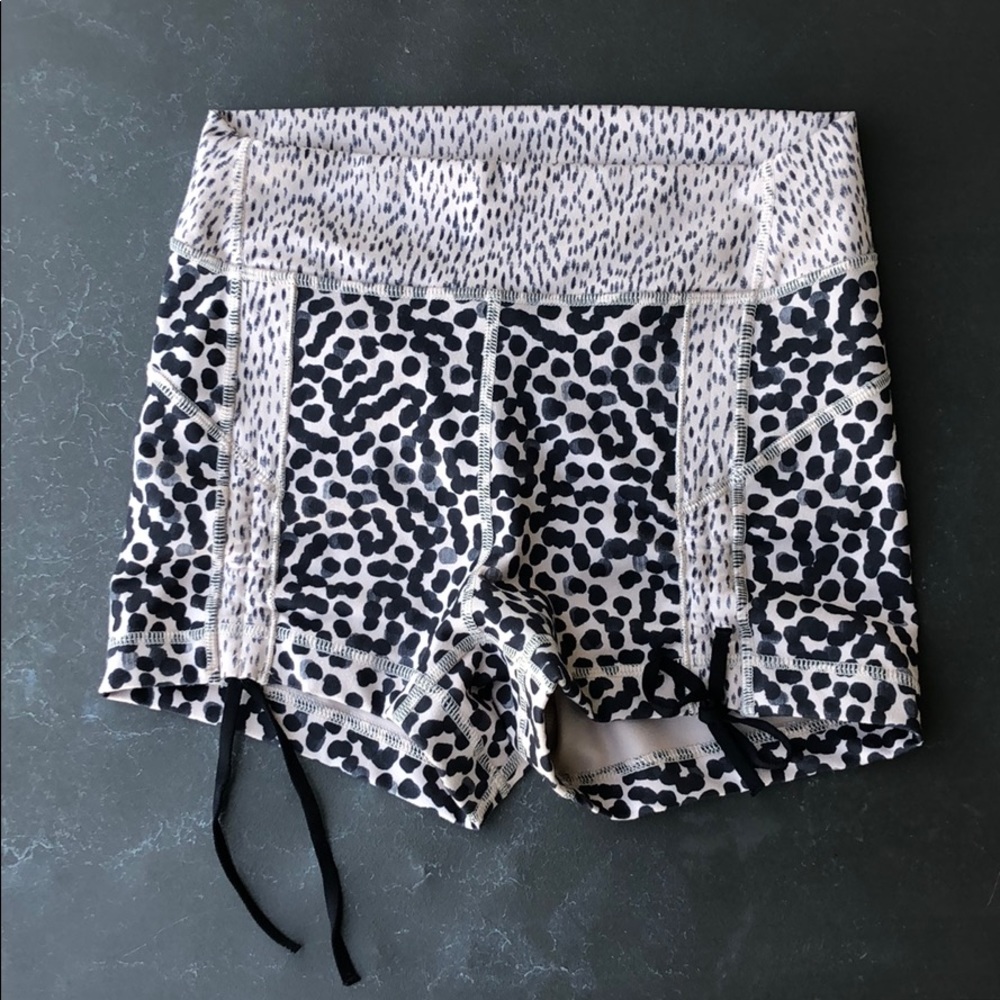 Lululemon High Rise yoga shorts